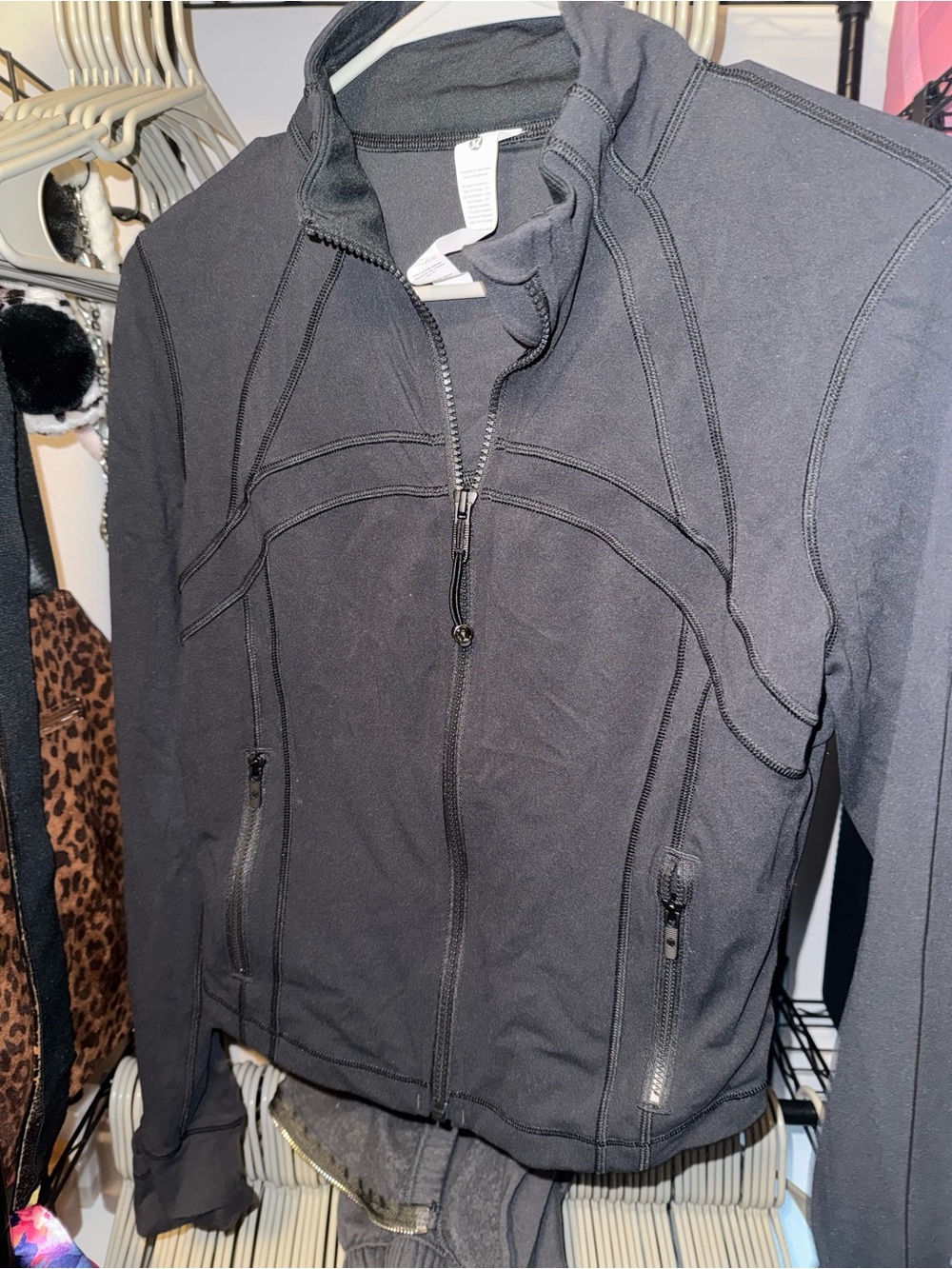 lululemon athletica Black Zip-Up Utility Jacket